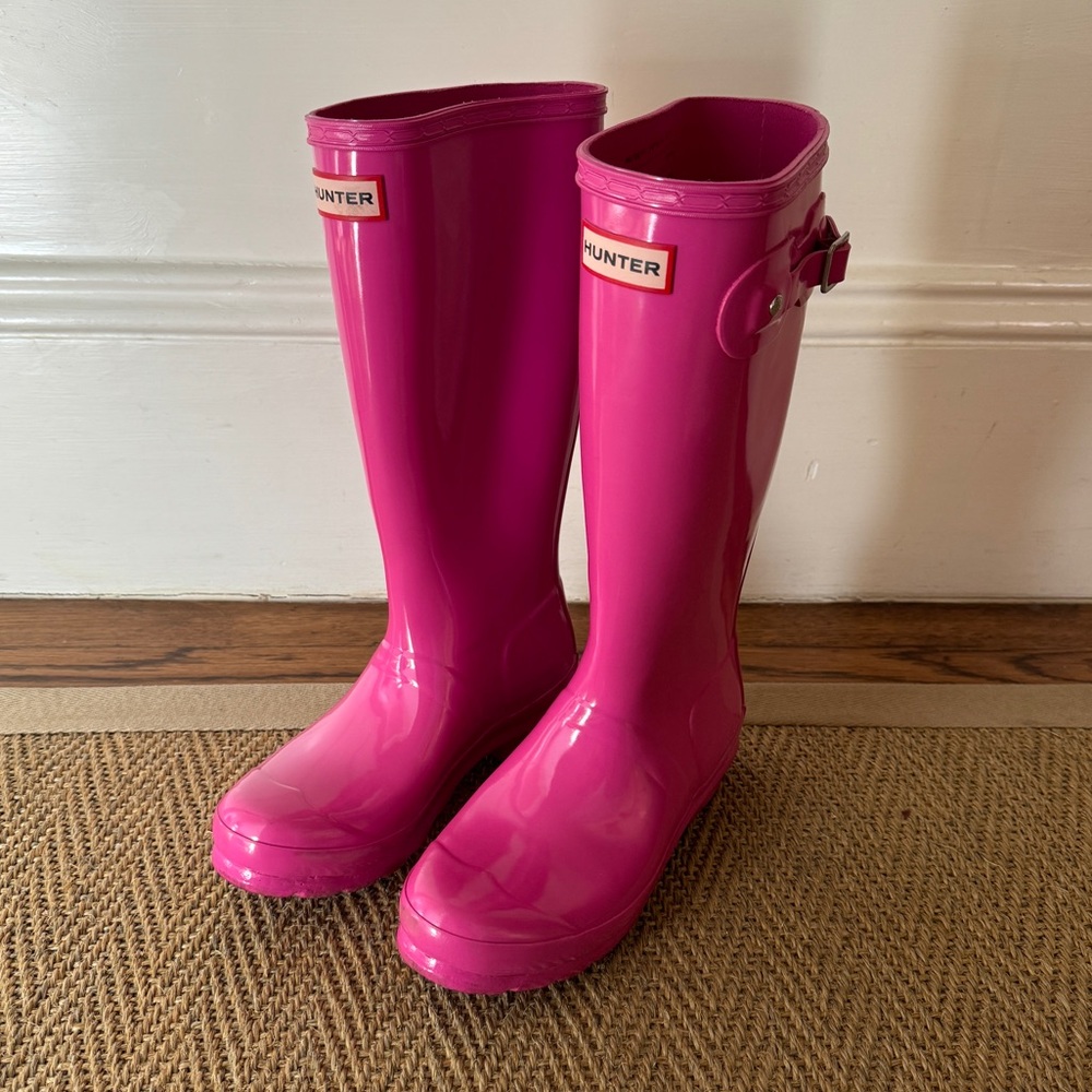 Hunter Original Gloss Rain Boot | Big Kid sz 5